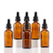 YIZHAO Amber Glass Dropper Bottle 2oz, 6 Pcs for Essential Oils and Laboratory Use