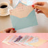 SCStyle 32 Cute Lovely Kawaii Special Design Writing Stationery Paper + 16 Envelopes, 3.45 x 5.4 Inch (Flower)