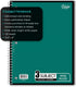 iScholar 3-Subject Wirebound Notebook, 120 Sheets, Wide Ruled, 10.5 x 8-Inches, Cover Color May Vary