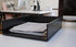 Victor 1142-5 Midnight Black Front Load Letter Tray, Matte Black with Faux Leather Tray Pad