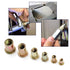 MroMax 100Pcs M6 Carbon Steel Rivet Nuts Flat Head Threaded Insert Nutsert Zinc Plated Finish for Automotive