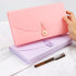 Oak-Pine 13 Pocket Receipt Folder, Accordion File Organizer, Expanding File Folder, Plastic Check Bill Folder, Pink