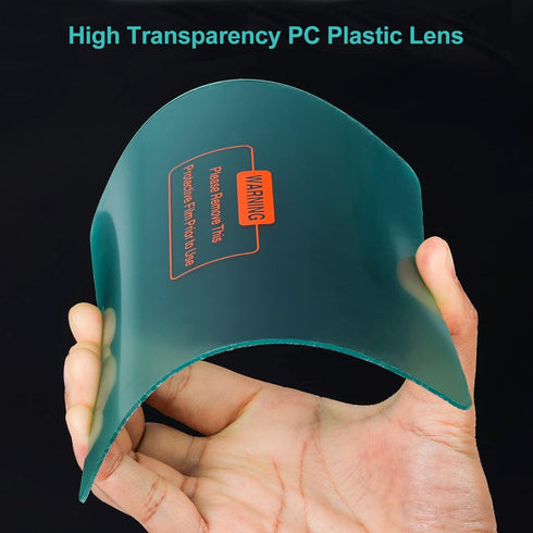 10-PACK Large Viewing Screen Outer Replacement Lens, 5.43 x 4.8 inch (138 x 122mm) for Welding