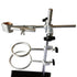 Laboratory Stands Support, 16" Lab Stand with Cast Iron Base, Ring Stand with Burette Clamp and Flask Ring Clamps