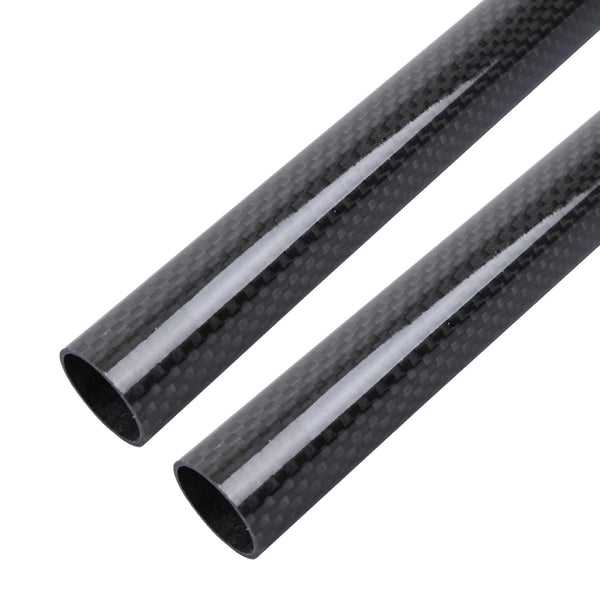 ARRIS 330mm 18mm x 20mm x 330mm Glossy Surface 3K Roll Wrapped 100% Pure Carbon Fiber Tube for Quadcopter (2PCS)