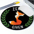 Zero Fox Given Mousepad, Chalkboard Fox Mouse Pad, Chalk Zero Fox Given Mousepad, Funny Mousepad, Present for Guy, Funny Presents, Mouse Pad by pingpi