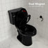 Stain-Resistant Elongated Toilet Seat with Built-In Child Seat for Easy Maintenance