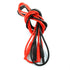 ZYAMY 2pcs Heavy Duty Silicone Wires Multimeter Leads Probes Adapter, 4mm Banana Plug to Jack (1 Red + 1 Black)