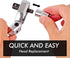Dual 3/8 and 1/4 Drive Flex Head Ratchet, 72-Tooth 3/8 Ratchet Wrench with Quick-release and Reversible Switch
