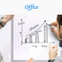 White Board Wallpaper 24” x 40” Dry Erase Sticker, Peel and Stick Self Adhesive Chalkboard Contact Paper for Home Office