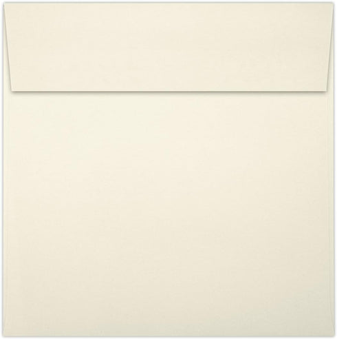 LUXPaper Square Invitation Envelopes, Peel & Press, 3 1/4" x 3 1/4", Natural, 70lb. Text, 50 Qty