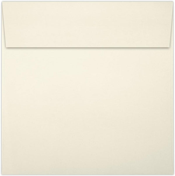 LUXPaper Square Invitation Envelopes, Peel & Press, 3 1/4" x 3 1/4", Natural, 70lb. Text, 50 Qty