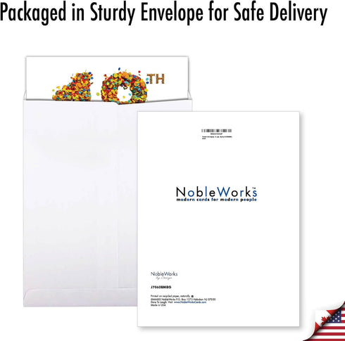 The Best Card Company Jumbo 18th Happy Birthday Card (8.5 x 11 Inch) - Notecard with Envelope for 18 Years