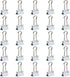 JAM PAPER Colorful Binder Clips - Small - 3/4 Inch (19 mm) - White Binderclips - 25/Pack by JAM Paper