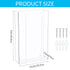 2 Pcs Acrylic Glove Box Holder Dispenser, Wall Mount Clear Rack for Medical Latex Rubber Disposable Gloves