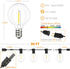 50 26pcs Bulbs, Svater Outdoor String Lights FT, Patio LED Lights Outside with Waterproof Shatterproof Hanging Globe