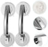 2pcs Portable Suction Handle Bars for Bathroom Strong Grip for Seniors Non-Porous Surface for Shower Bathtub and Glass