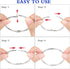 KASEMI Binder Rings - 100pcs Assorted Sizes (1, 1.5, 2 inch) for School and Office