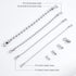 NBEADS 70 Pcs Ball Chain Pull Loop Connectors - Fit for 2.4mm/3mm/4.5mm/6mm Stainless Steel