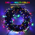 MZD8391 105FT 300LEDs 8 100% (4 Sets Christmas Lights Outdoor Indoor String Lights Modes Memory Function for Christmas