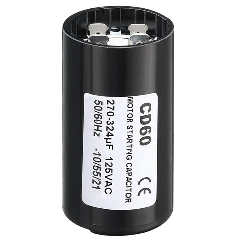 PATIKIL Motor Start Capacitor 270-324uF/Mfd 125V 50/60Hz CD60 for Electric Motor Starts Running