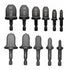 Copper Swaging Tool HVAC Drill, 11 Pcs Manual Pipe Expander Tool with 1/4'' 3/8'' 1/2'' 5/8'' 3/4'' 7/8'' Bits