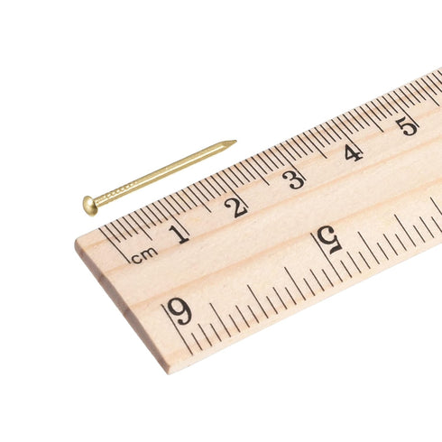 uxcell Small Tiny Brass Nails 1.5x25mm for DIY Decorative Pictures, 100pcs Household Accessories