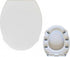 MinSha Round/O-Shape Toilet Seat Replacement, Soft Close Quiet No Slam, PP Plastic Heavy-Duty