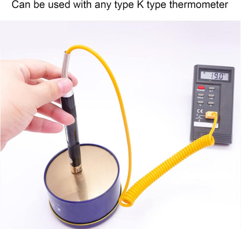 K Type Thermocouple Probe NR 81531B Handheld Straight Shank for Temperature Measurement and Control