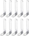 PATIKIL 10 Pcs Metal L-Shape Brackets, 76mm x 30mm (2.99"x1.2") 90 Degree