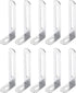 PATIKIL 10 Pcs Metal L-Shape Brackets, 76mm x 30mm (2.99"x1.2") 90 Degree