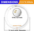 Celiwace FC8T9/CW 22W FC12T9/CW 32W Set, 8 inch T9 22 Bulbs, 12 inch 32 Bulb Bulb 80, G10q and Cool White Watts