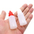 2 Pcs 15ml/0.5oz Plastic Dropper Bottles, Empty Squeezable Mini Refillable Containers with Cap and Plug, White/Red