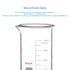 stonylab 1-Pack Glass Beaker, Borosilicate Graduated Tall Beaker with Pouring Spout, 1000 ml