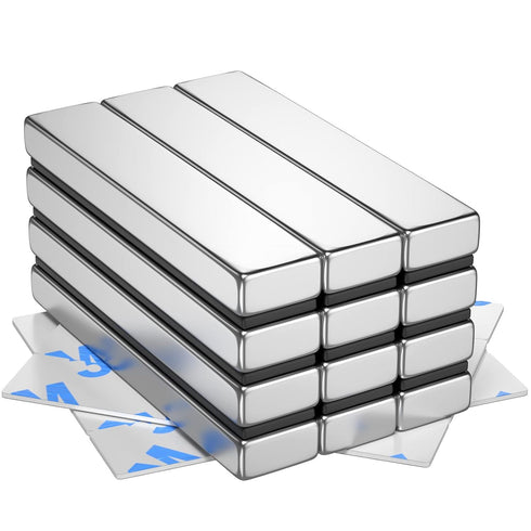 12 Pack Keukenket Strong Rare Earth Neodymium Magnets, Heavy Duty with Double-Sided Adhesive for Tool Storage