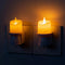 Lystaii Flameless Candle Night Lights 2 Pack Night Lights with Light Sensor 0-100LM