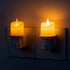 Lystaii Flameless Candle Night Lights 2 Pack Night Lights with Light Sensor 0-100LM