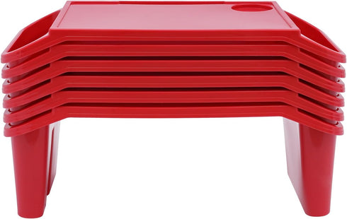 XEJMEOO 6 Pcs Kids Lap Desk Tray with Storage, Lap Desks for Classroom