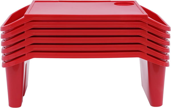 XEJMEOO 6 Pcs Kids Lap Desk Tray with Storage, Lap Desks for Classroom