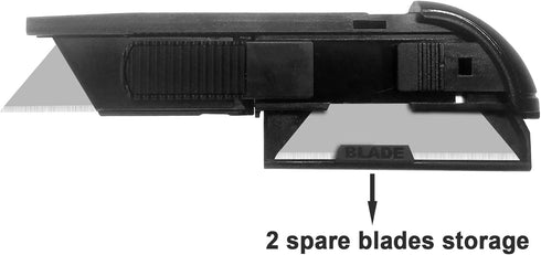 XW Auto-retractable Safety Box Cutter, Aluminum Alloy Utility Knife, 2-Pack
