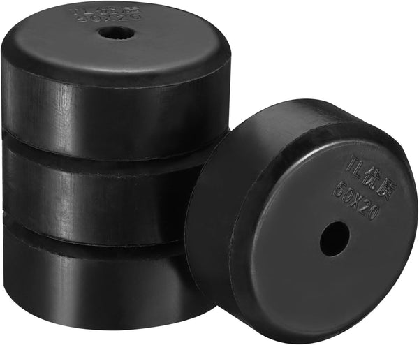 PATIKIL Multi Purpose Rubber Spacer, 4 Pcs 2"OD 0.3"ID 0.8"Thick Neoprene Round Anti-Vibration Isolation Pads