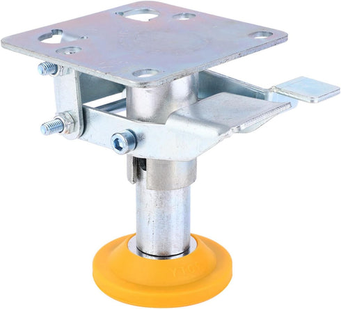 3in Capability100kg/220.46lb(X-75-32-3) Trolley Brake Floor Lock Iron Galvanized Trolley Cart Lock with TPU Pad