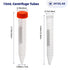 Conical Centrifuge Tubes 15mL, AyinLab 50pcs Polypropylene Test Tubes with Leak-Proof Screw Caps, Graduated Marks
