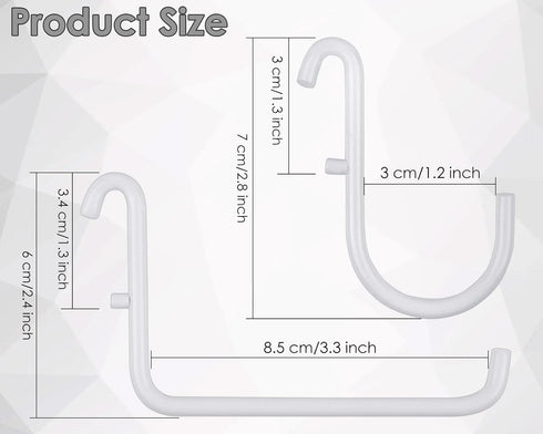 Pegboard Hooks Compatible with IKEA Skadis Pegboard 12 Pack Pegboard Accessories (Include 6 L Style Pegboard Hooks and 6 J Style Pegboard Hooks) by coiyie