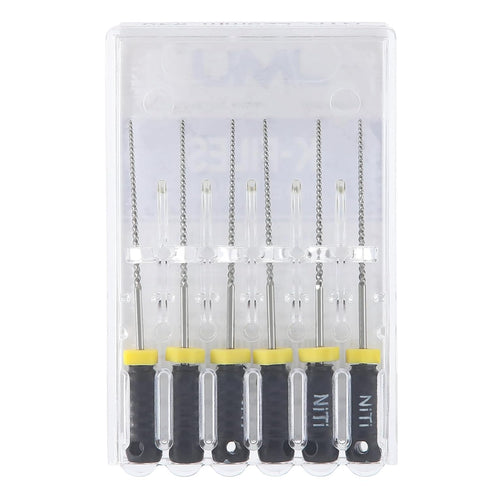 #40/31 mm 6 Pcs/Pack, 1 Pack JMU Dental K Files for Endodontic Root Canal, NITI Hand Use K-Files, Total