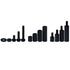 Lystaii 320pcs M3 Nylon Hex Standoff Kit, Male Female Screw Nut, PCB Motherboard Circuit Board Mounting Hardware (Black)