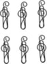 Music Note Paper Clips 100pcs, Black Musical Notes for Office School Paper Files with Storage Box