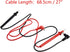 2 Pair 27inch Long Multimeter Test Lead Probe Wire Cable with Banana Plug for DC Power Supply