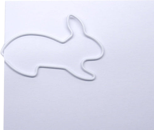 Bunny Rabbit Shaped Paper Clips, 100 Count, Great for Collectors or Office Gift, Comes in Round Tin