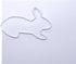 Bunny Rabbit Shaped Paper Clips, 100 Count, Great for Collectors or Office Gift, Comes in Round Tin